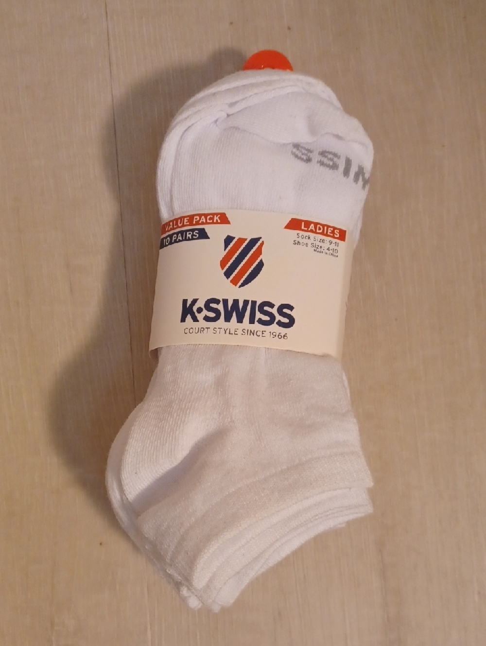 K-Swiss Ladies White Ankle Socks - Pack